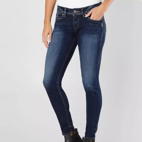 Silver Jeans - Suki Mid Rise Super Skinny Super Stretch 30/31 - Picture 1 of 4